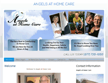 Tablet Screenshot of angelsathomecare.com